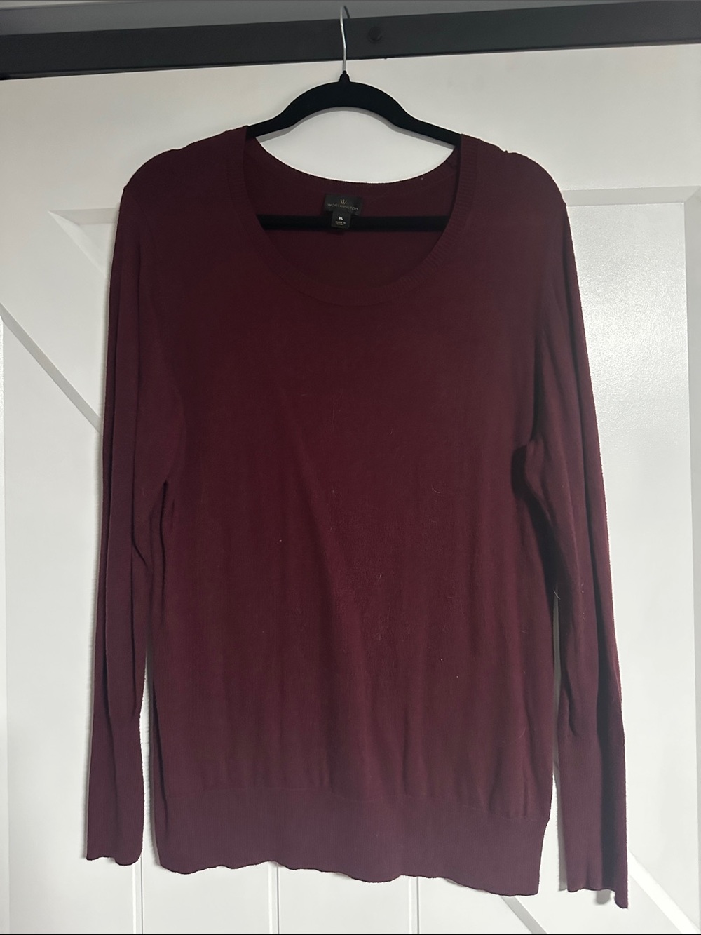 Worthington Burgundy Round Neck Sweater